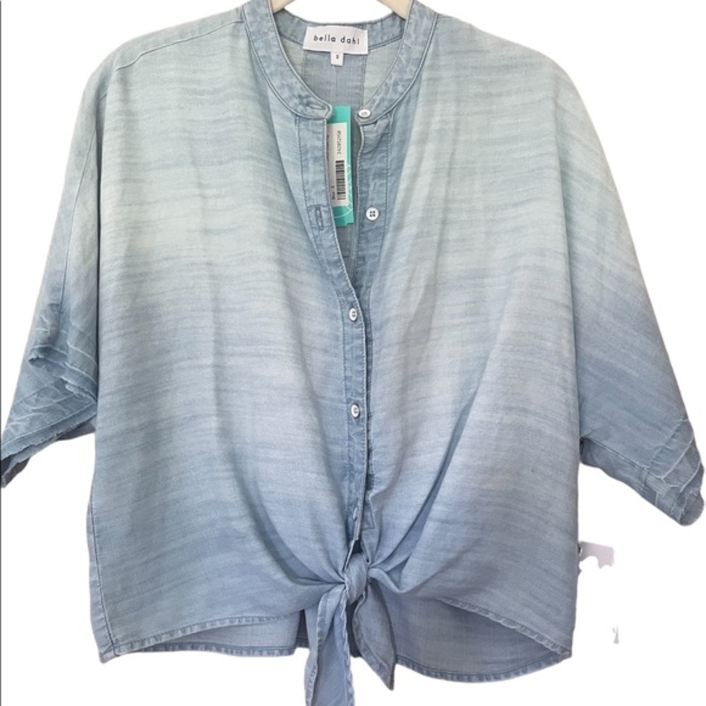 Bella Dahl chambray tie shirt. Size small. NWT.